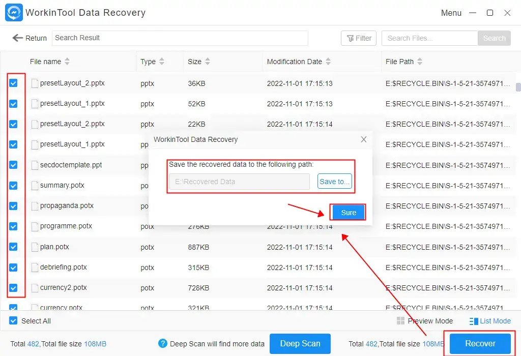 how to recover deleted files from google chrome with workintool data recovery 2