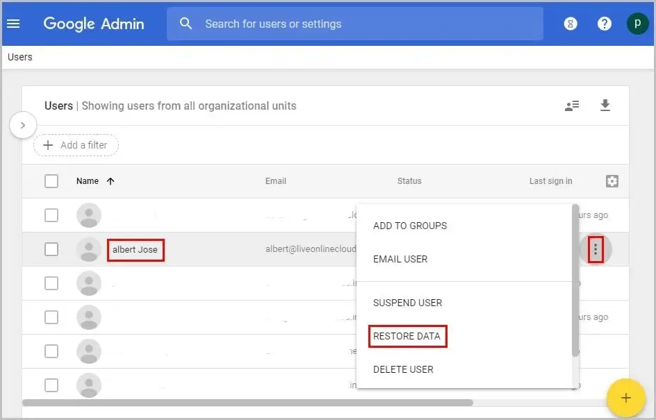 Recover Permanently Deleted Files from Google Drive using G Suite Admin Console 2