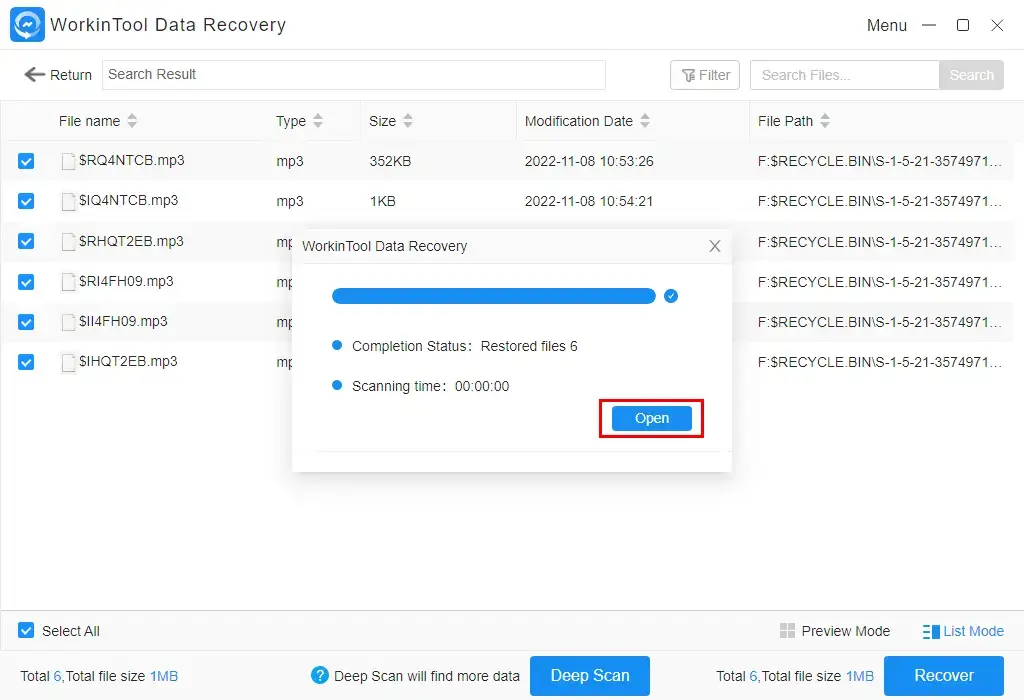 how to recover deleted files from voice recorder by workintool data recovery 3