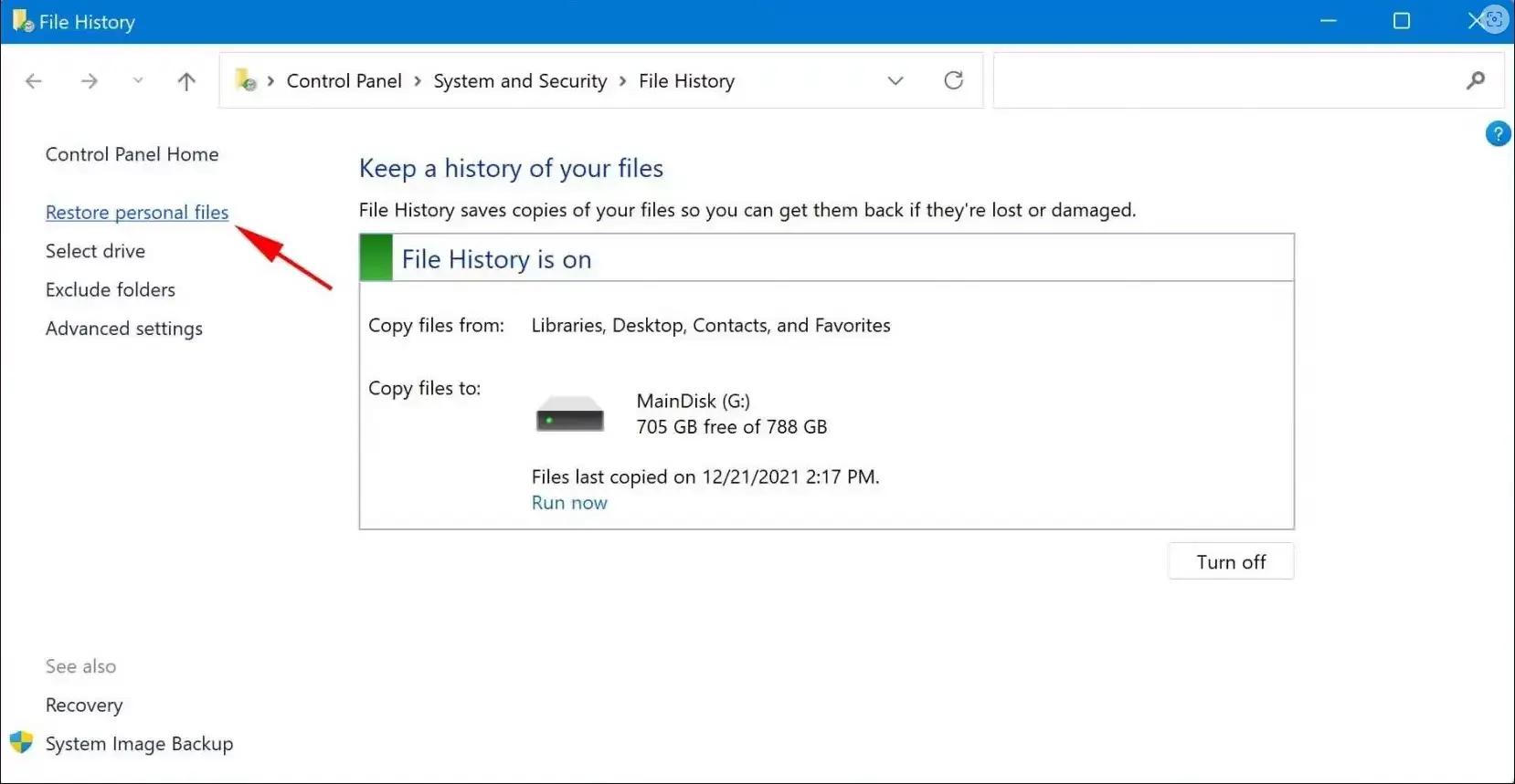 how to recover deleted music files with file history 1