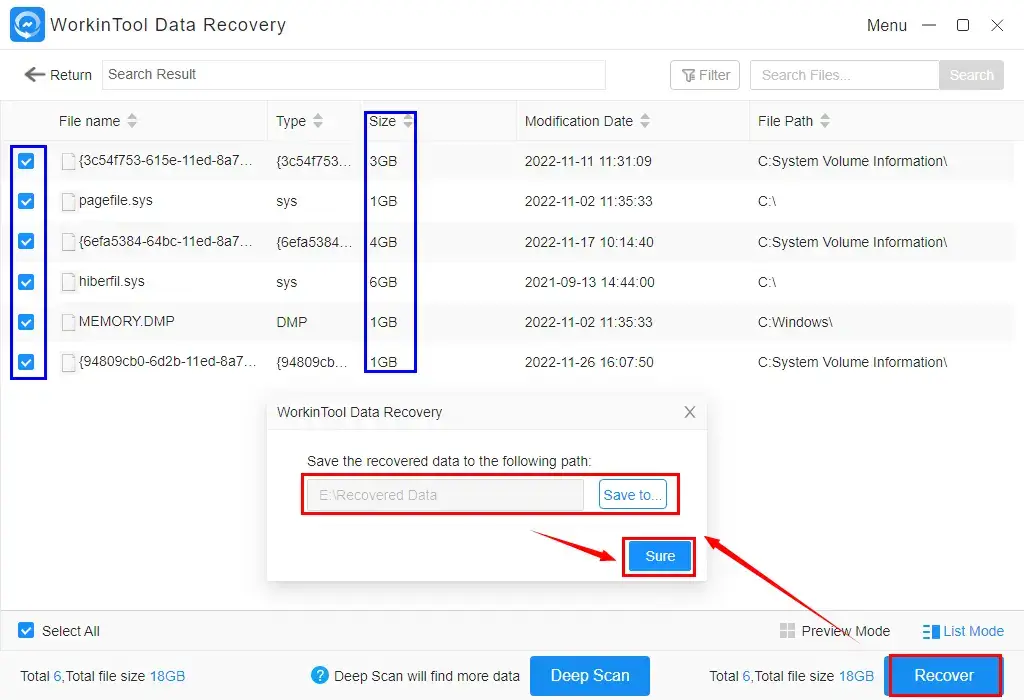 how to recover large permanently deleted files by workintool data recovery 2