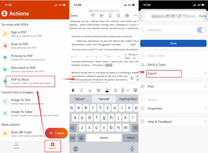 how to write on a pdf on mobile