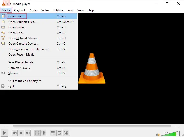 import a video in vlc
