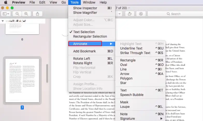 annotate pdf file on mac in preview