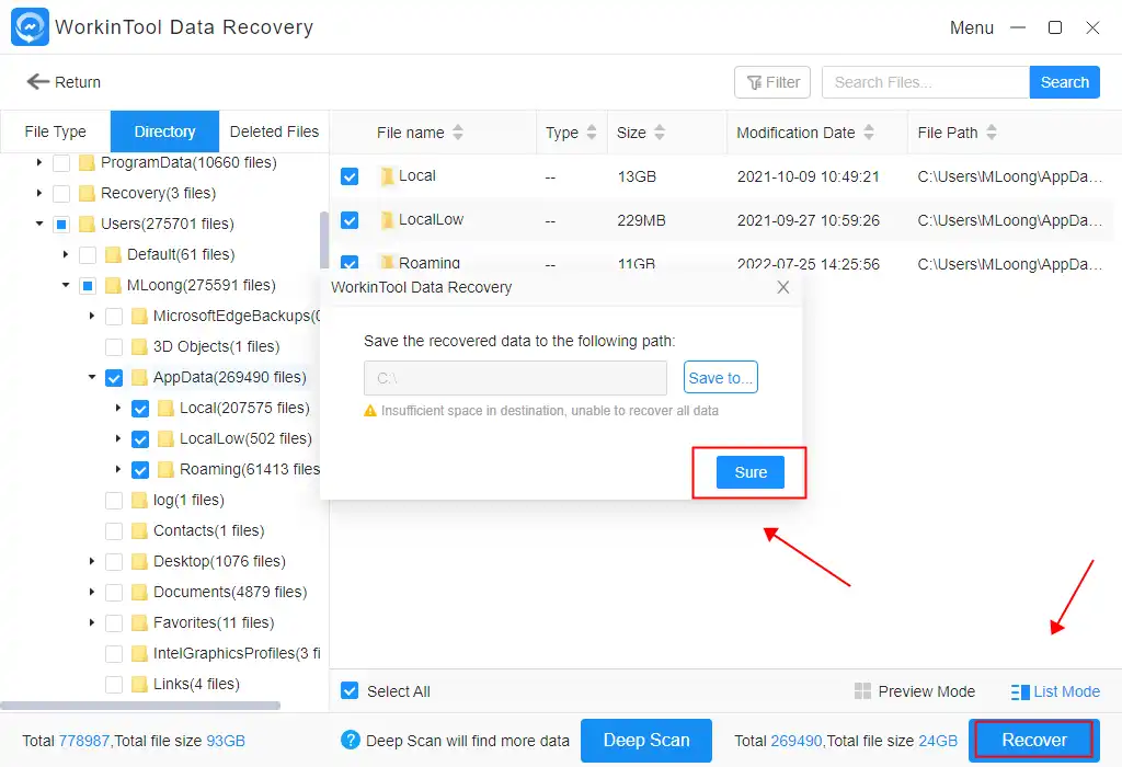 recover deleted app data