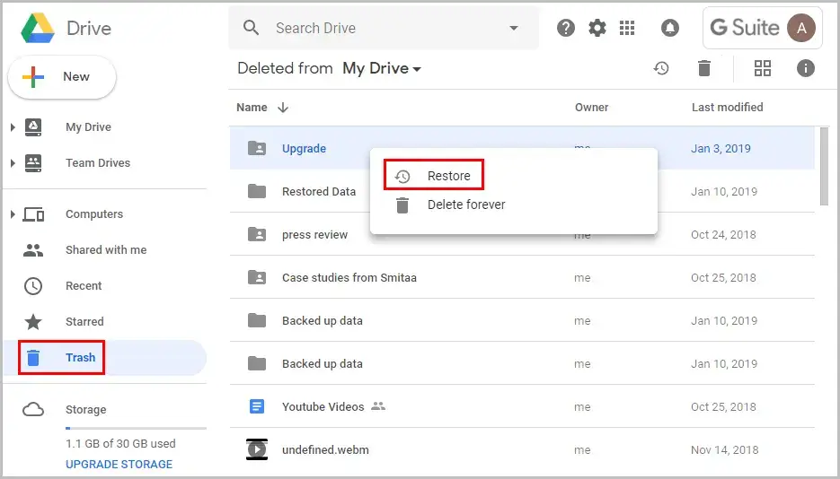 recover-deleted-files-from-google-drive -in-trash