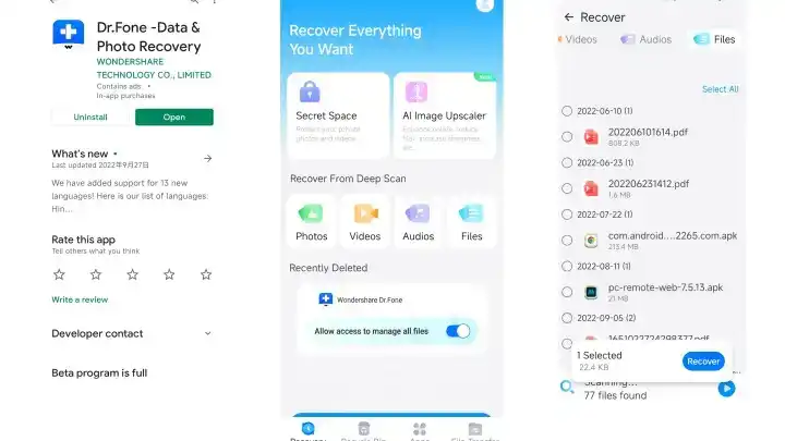 retrieve google backup photos on iphone and android