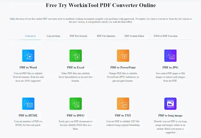 workintool pdf converter online