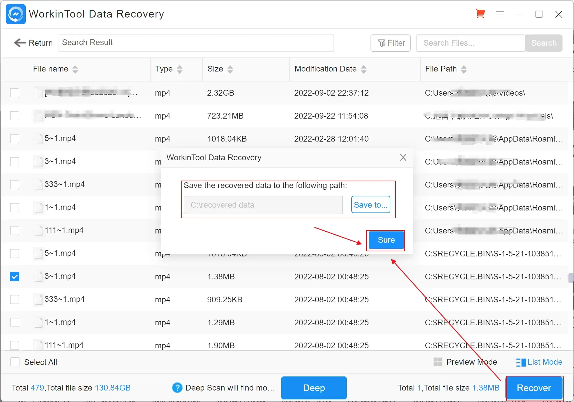 how to recover deleted cctv footage with workintool data recovery 2