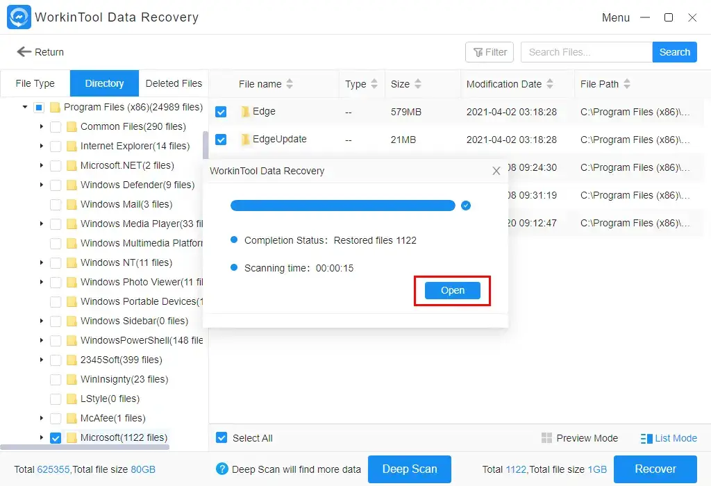 how to recover favorites or bookmarks in microsoft edge through workintool data recovery 3
