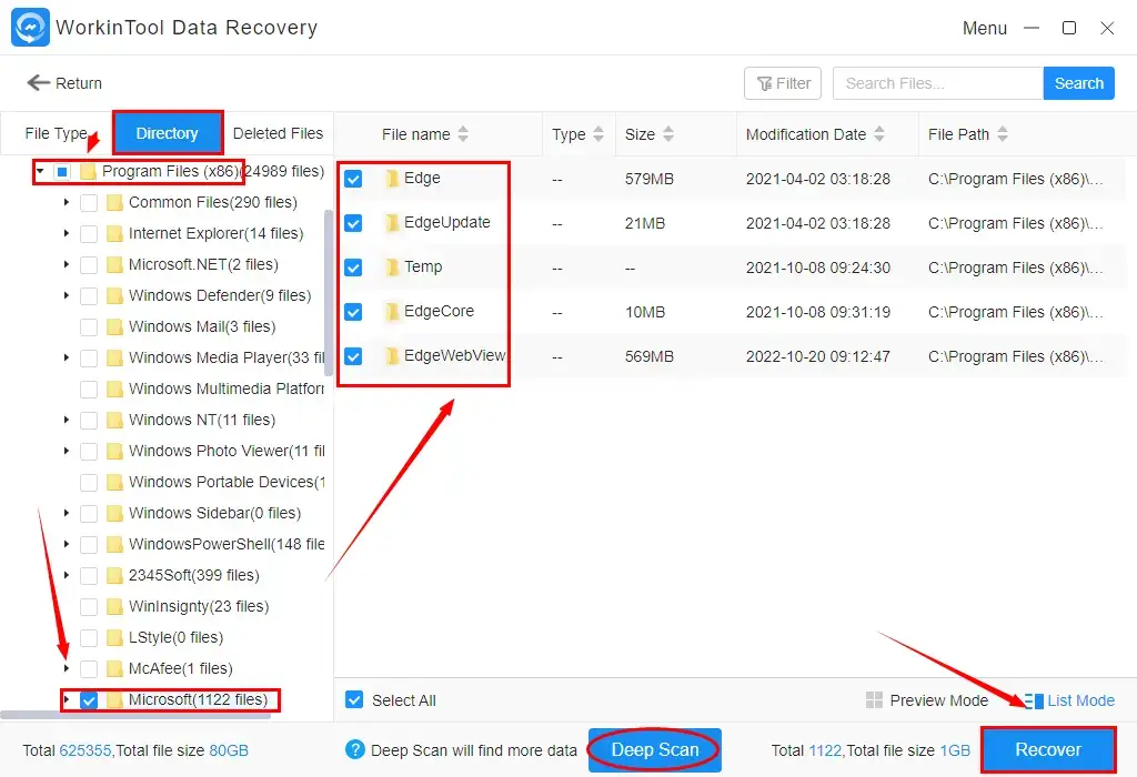 how to recover favorites or bookmarks in microsoft edge through workintool data recovery