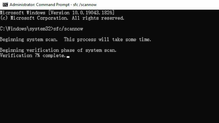 recover corrupted hard drive with sfc