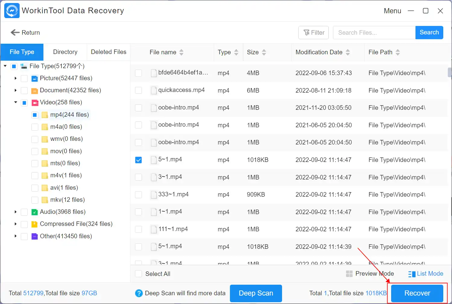 recover deleted movies on pc