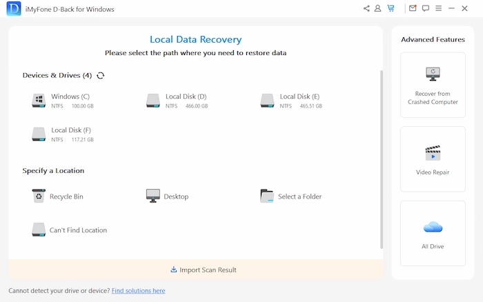 best data recovery software imyfone