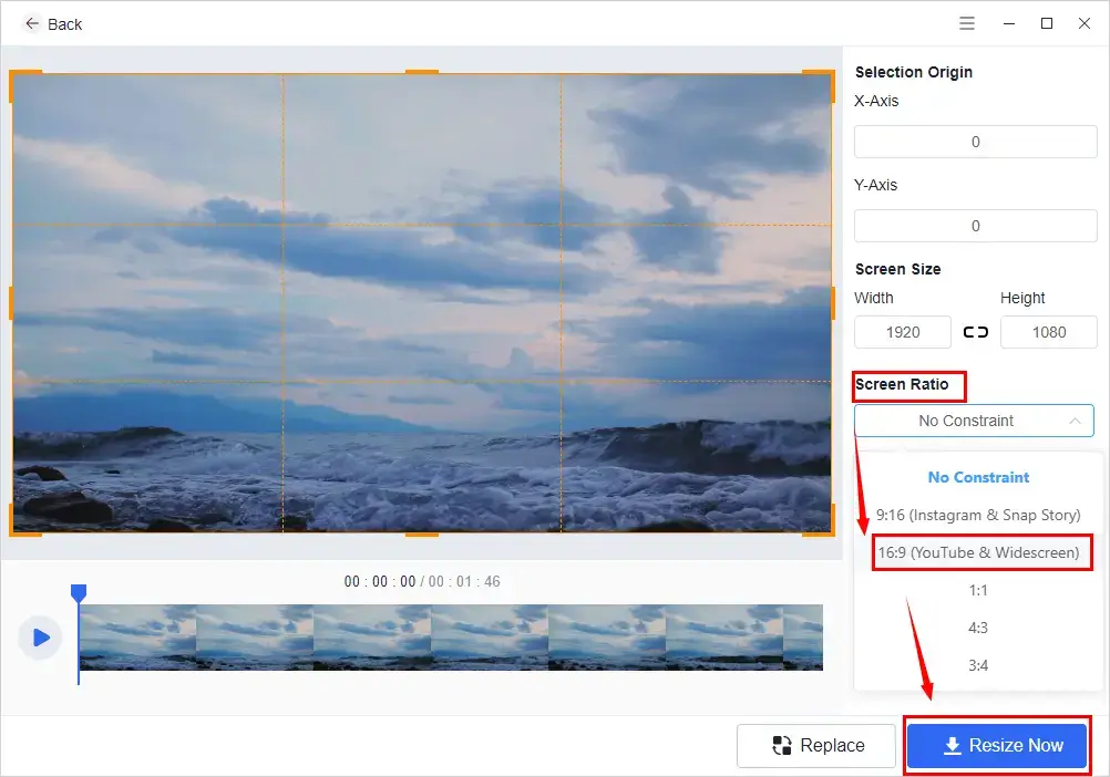 how to crop a youtube video in workintool watermark eraser