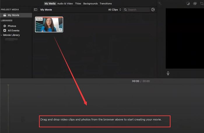 how to crop mp4 with imovie