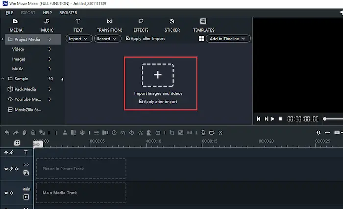 how to crop mp4 with movie maker