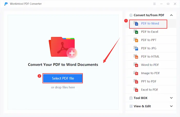 how to extract text from pdf workintool
