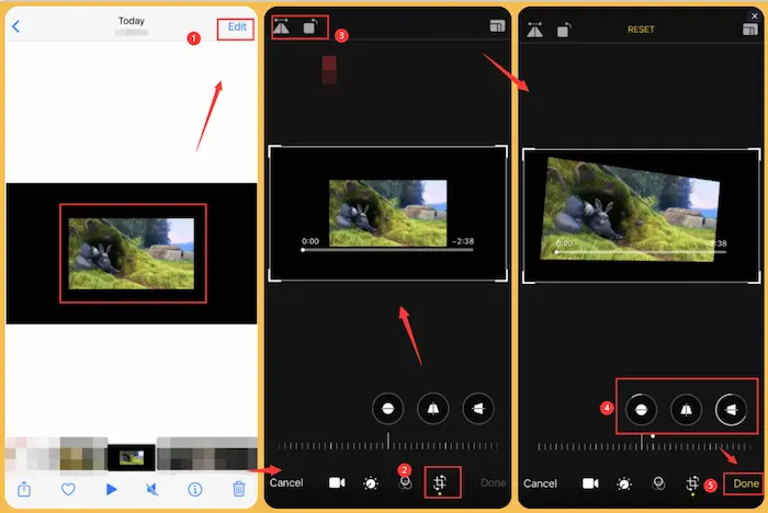 how to flip a video on iphone