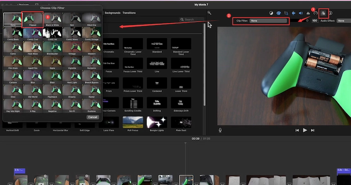 how to flip a video with imovie