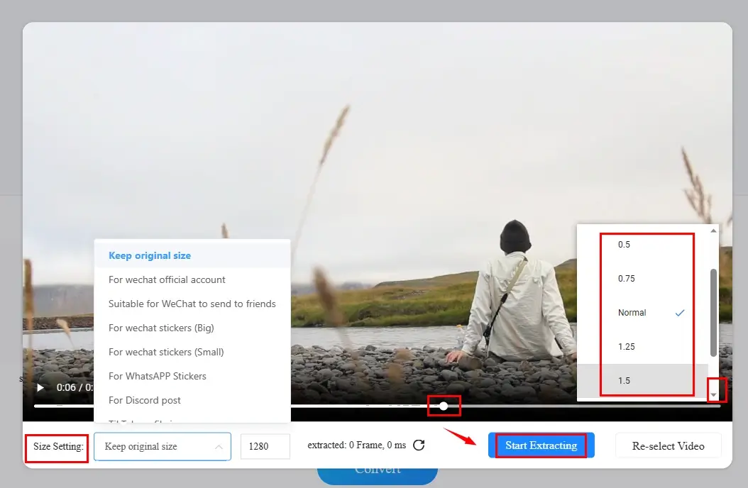 how to make a gif from a video online with workintool online mp4 to gif converter