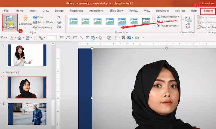 make a logo transparent with powerpoint