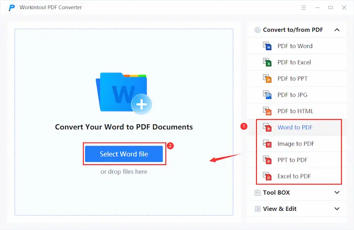 scan images into one pdf workintool