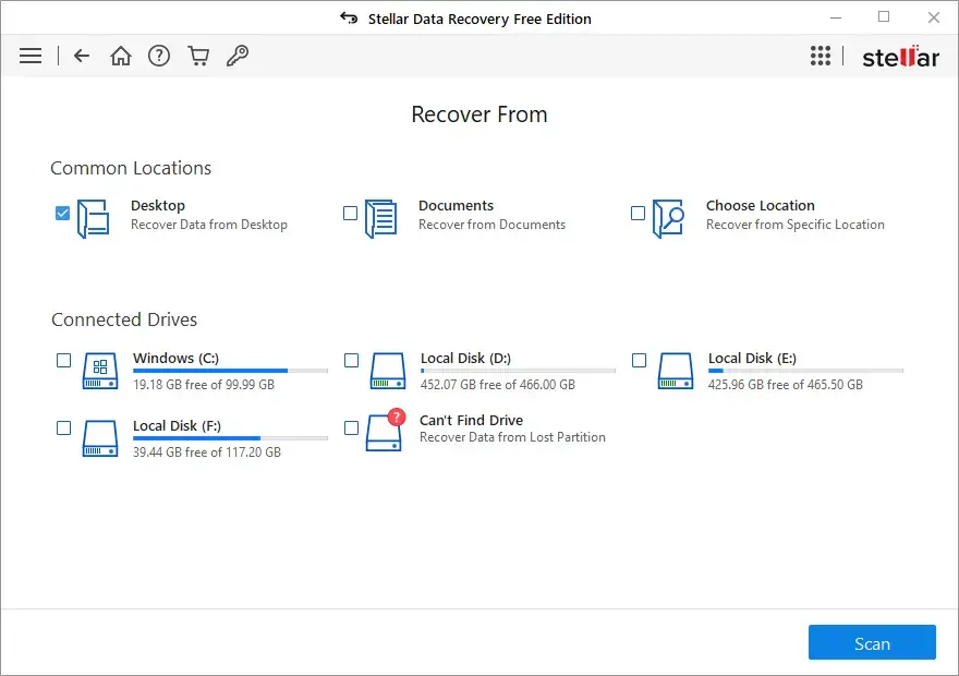 stellar data recovery desktop file recovery