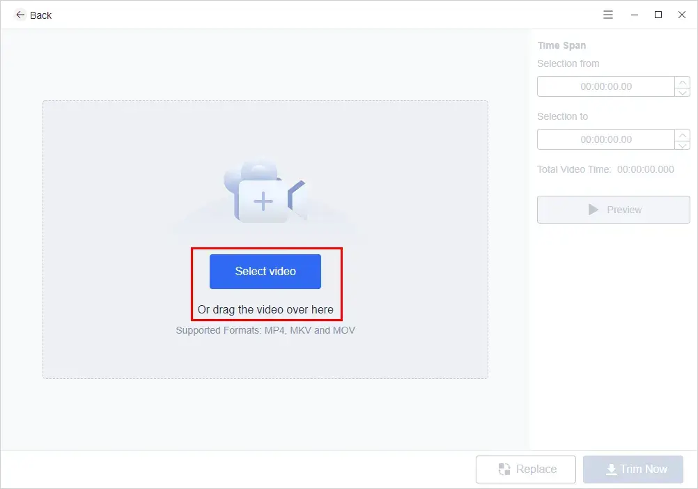 upload a video in workintool watermark eraser