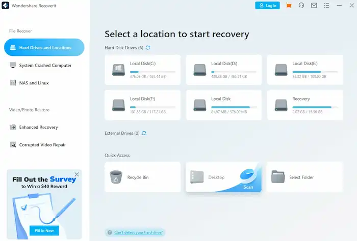 wondershare recoverit file recovery software