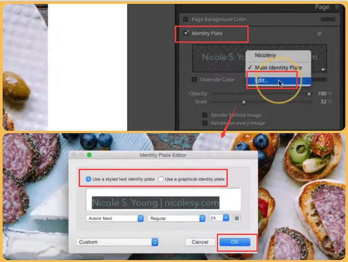 add text to a photo in lightroom