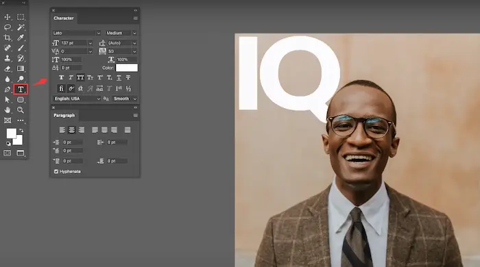 add words to an image in photoshop
