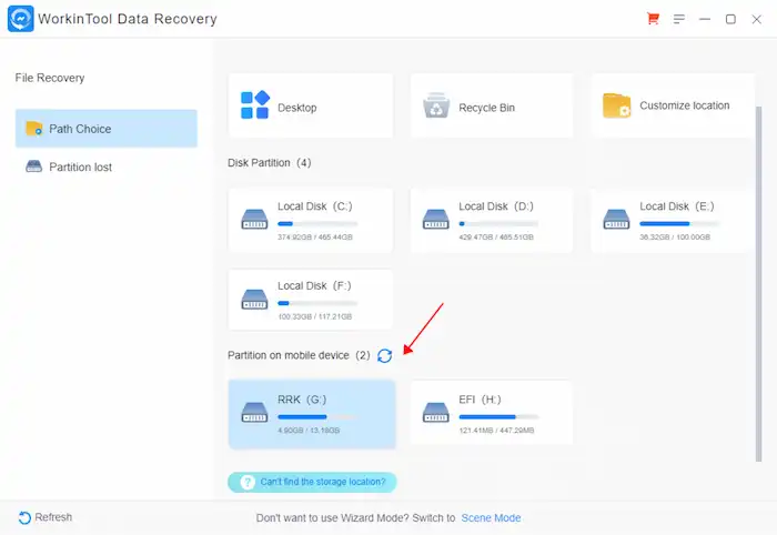 cf card recovery select card