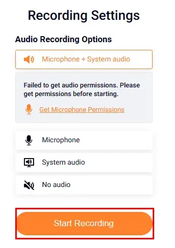 complete recording settings in flixclip screen recorder