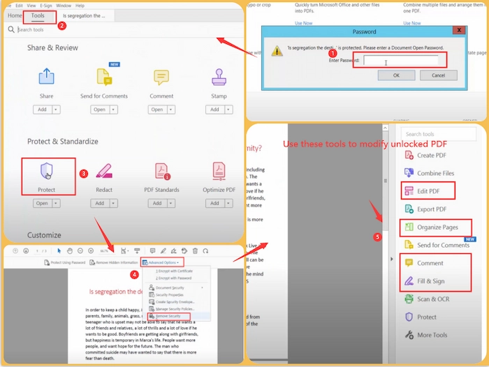 edit a secured pdf with adobe