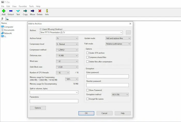 file compression software 7zip