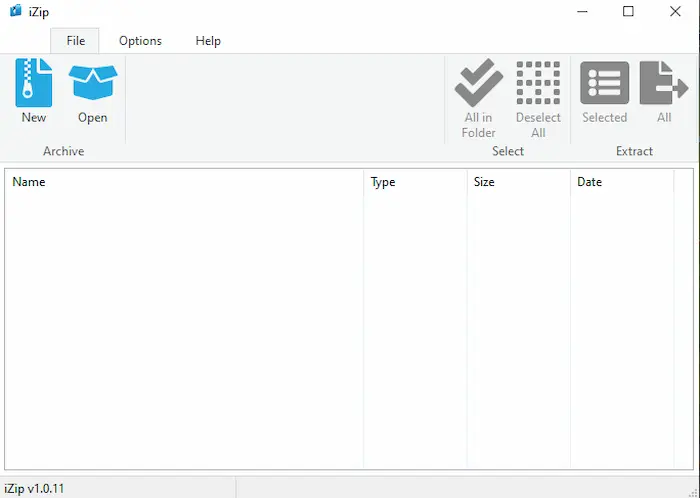 file compression software izip