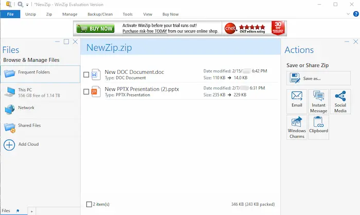 file compression software winzip