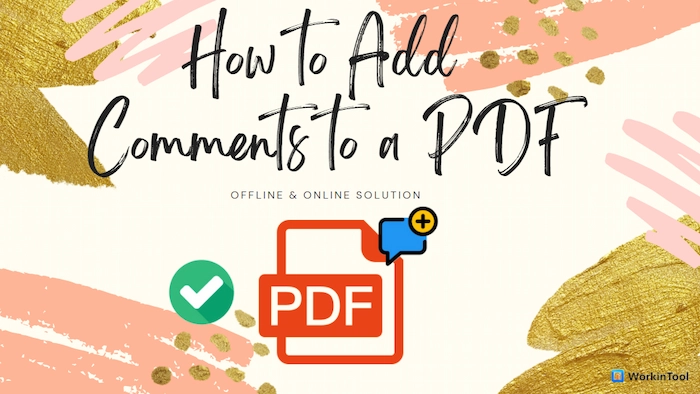 how to add comments to pdf photo