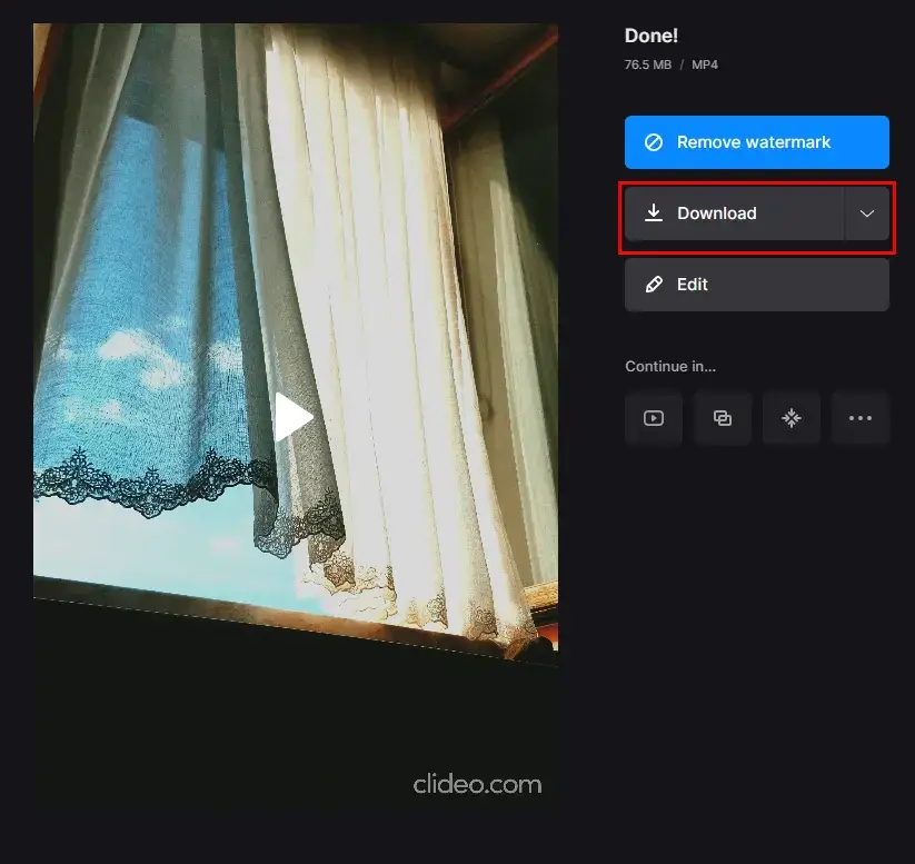 how to brighten a video via clideo 2