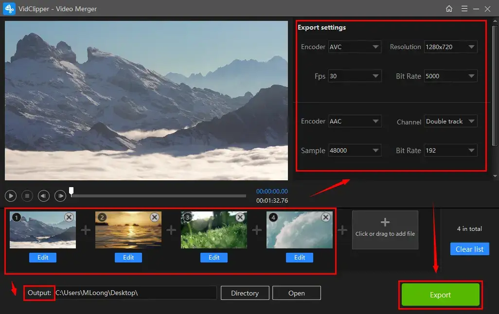 how to combine videos with vidclipper