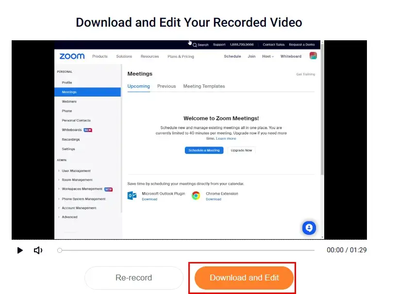how to record a zoom meeting with flexclip 2