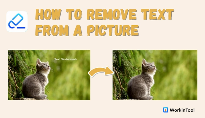 how to remove text from a picture
