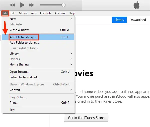 import a file in itunes
