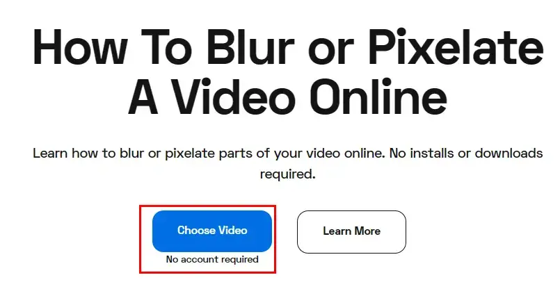 import a video to flixier blur or pixelate a video tool