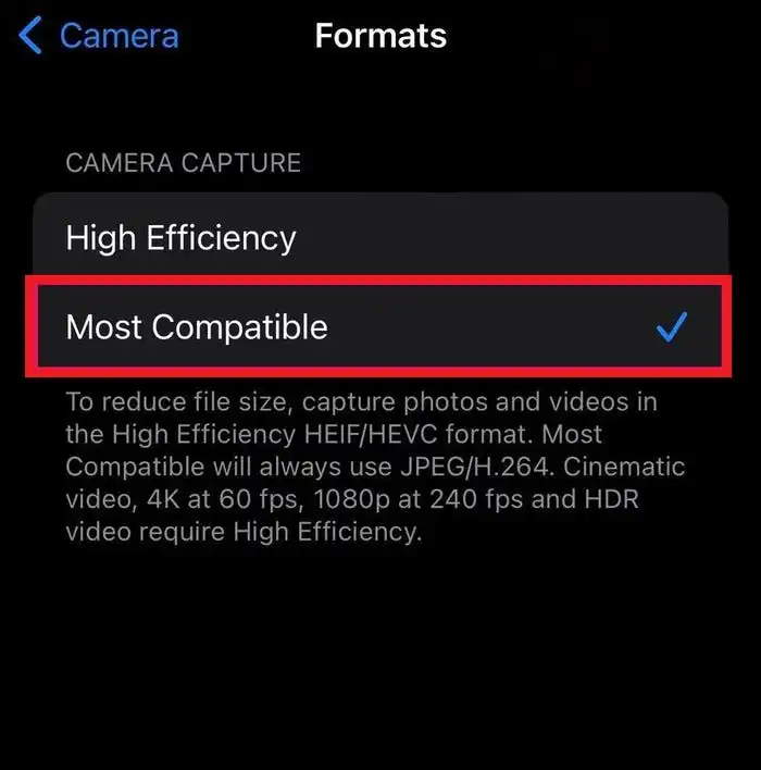 iphone setting heic to jpg