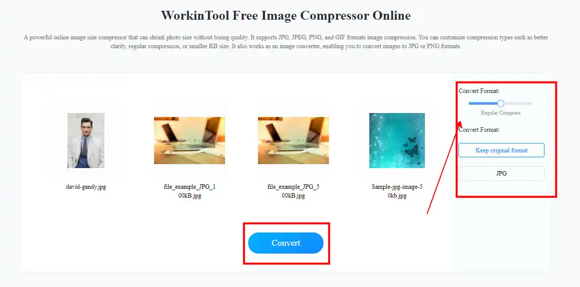 online jpeg compressor