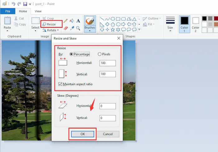 reduce png file size with paint