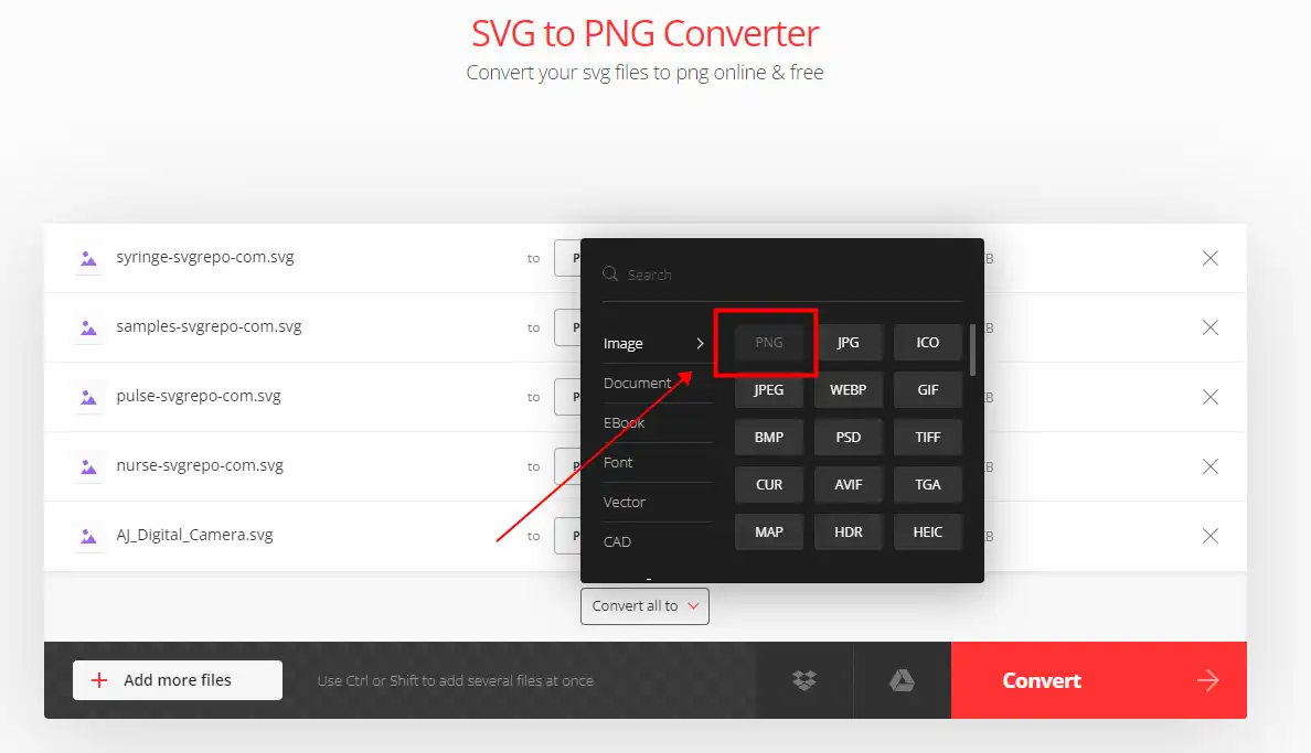 convert svg to png online
