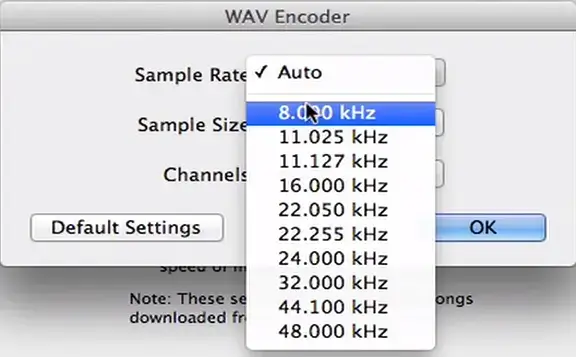 how to change audio bitrate in itunes of mac